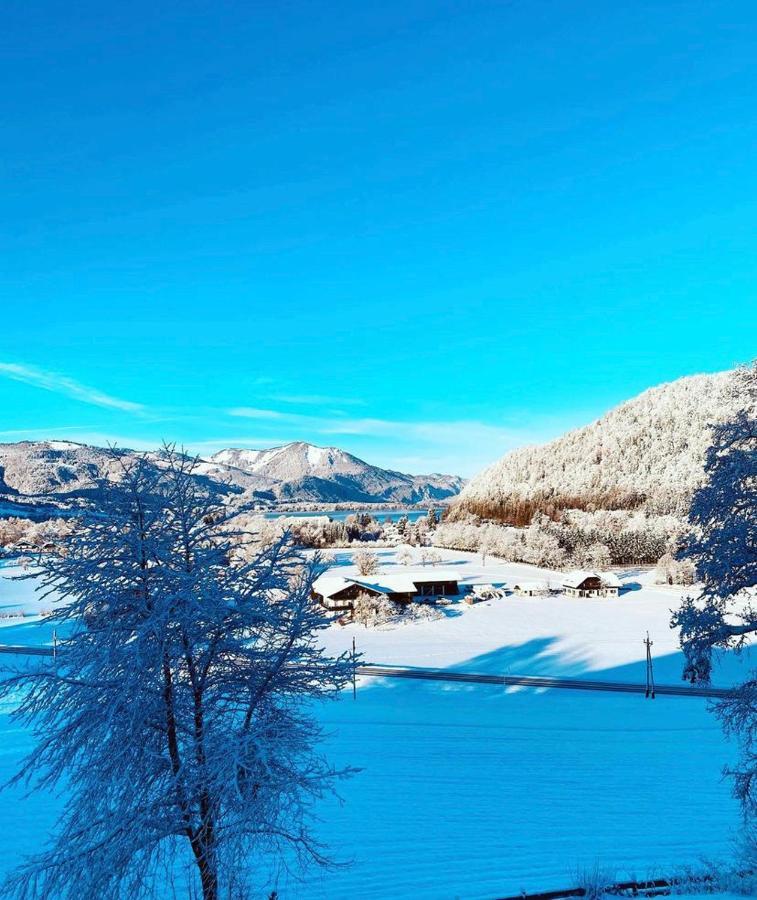 Wolfgangsee Seeblickplatzl 220 - Mit Tollem Seeblick! Strobl Bagian luar foto